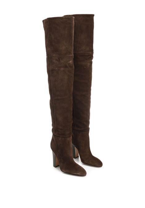 Brown 100mm Lavinia suede thigh-high boots Paris texas - women PARIS TEXAS | PX1508XV0ELEBN